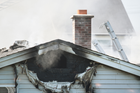 House fire damage